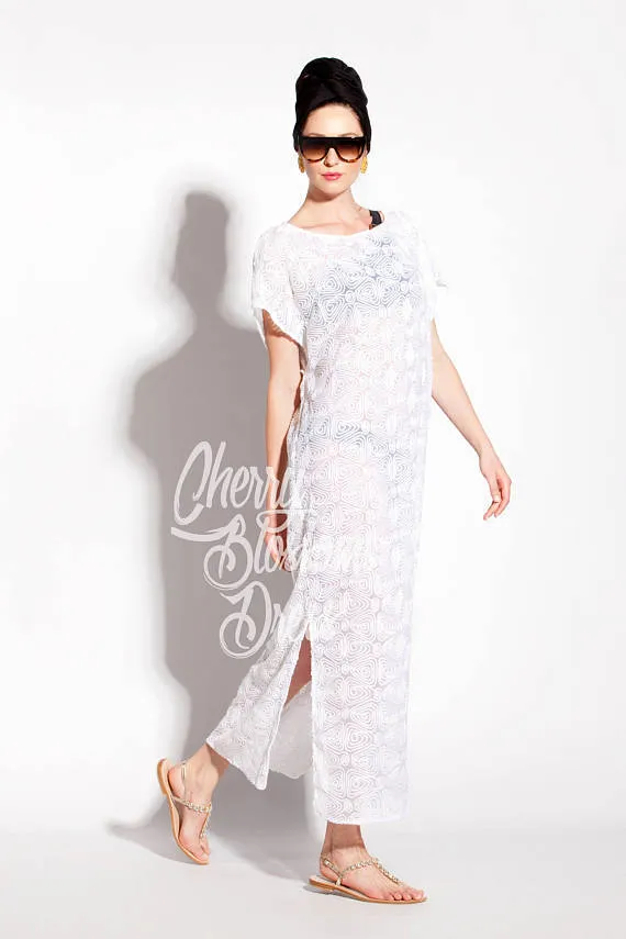 Pink Lace Dress, Loose Dress, Plus Size Clothing, Lace Maxi Dress, Pink Long Dress, Elegant Dress, Embroidered Dress, Cocktail Dress