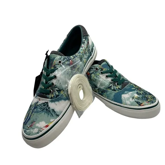 Polo Ralph Lauren NWT Thornton III nautical print shoes 7.5