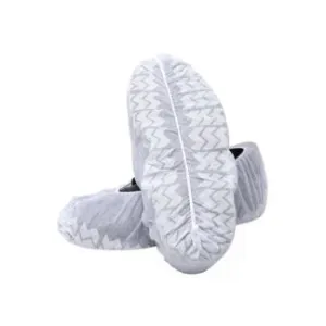 Polygard SpunBonded Polypropylene Shoe Covers, White, 200 Pairs per Case
