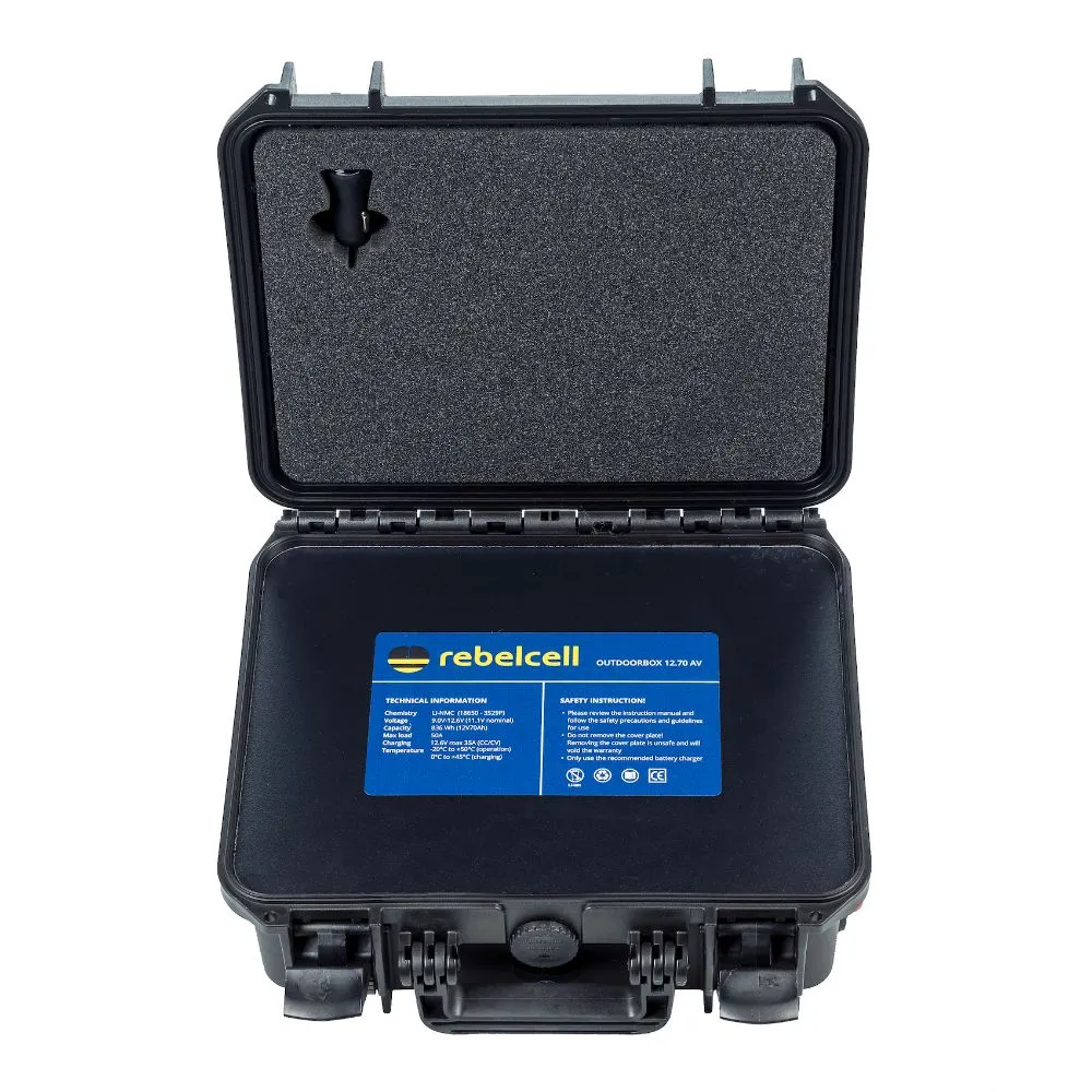 Rebelcell Outdoorbox - Portable Power Source (12.70 AV - 12V 70A 836Wh)
