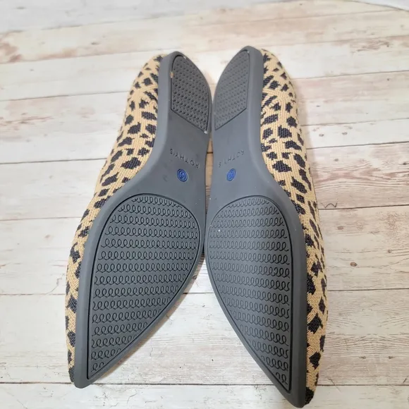 Rothy's the point flats in retired cheetah print