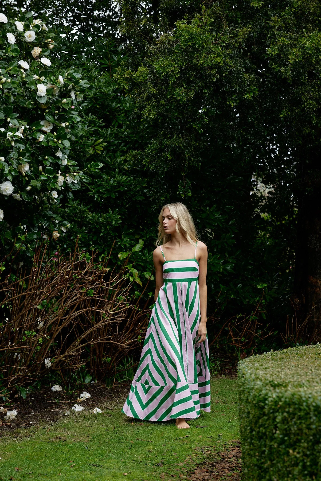 RUE DRESS IN BABY/FOREST