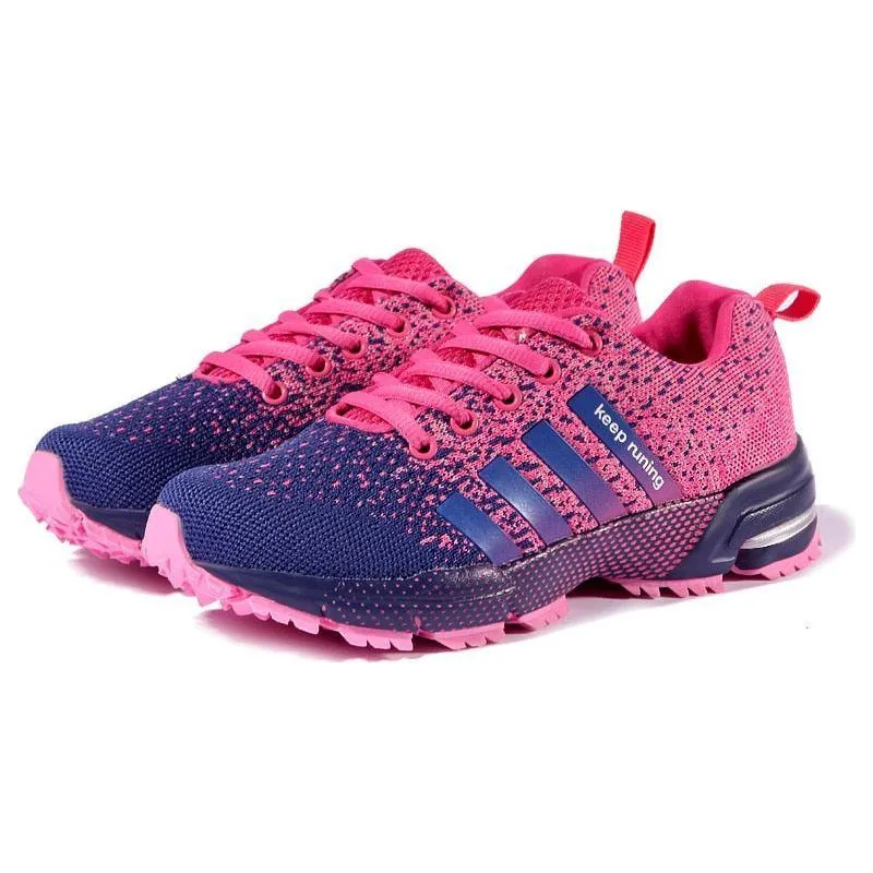 Running Shoes Breathable Outdoor Sports Shoes Lightweight Lace-UP Sneakers