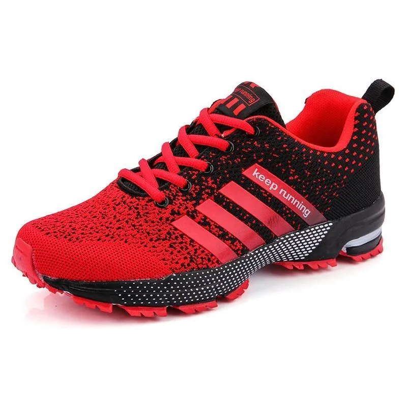 Running Shoes Breathable Outdoor Sports Shoes Lightweight Lace-UP Sneakers