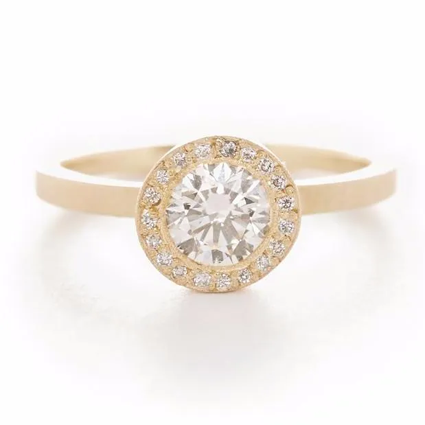 Saintly Diamond Halo Ring