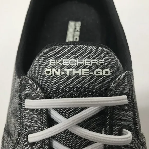 Skechers GOwalk Lite™ Isla Boat Shoes in Black/White - 15433W
