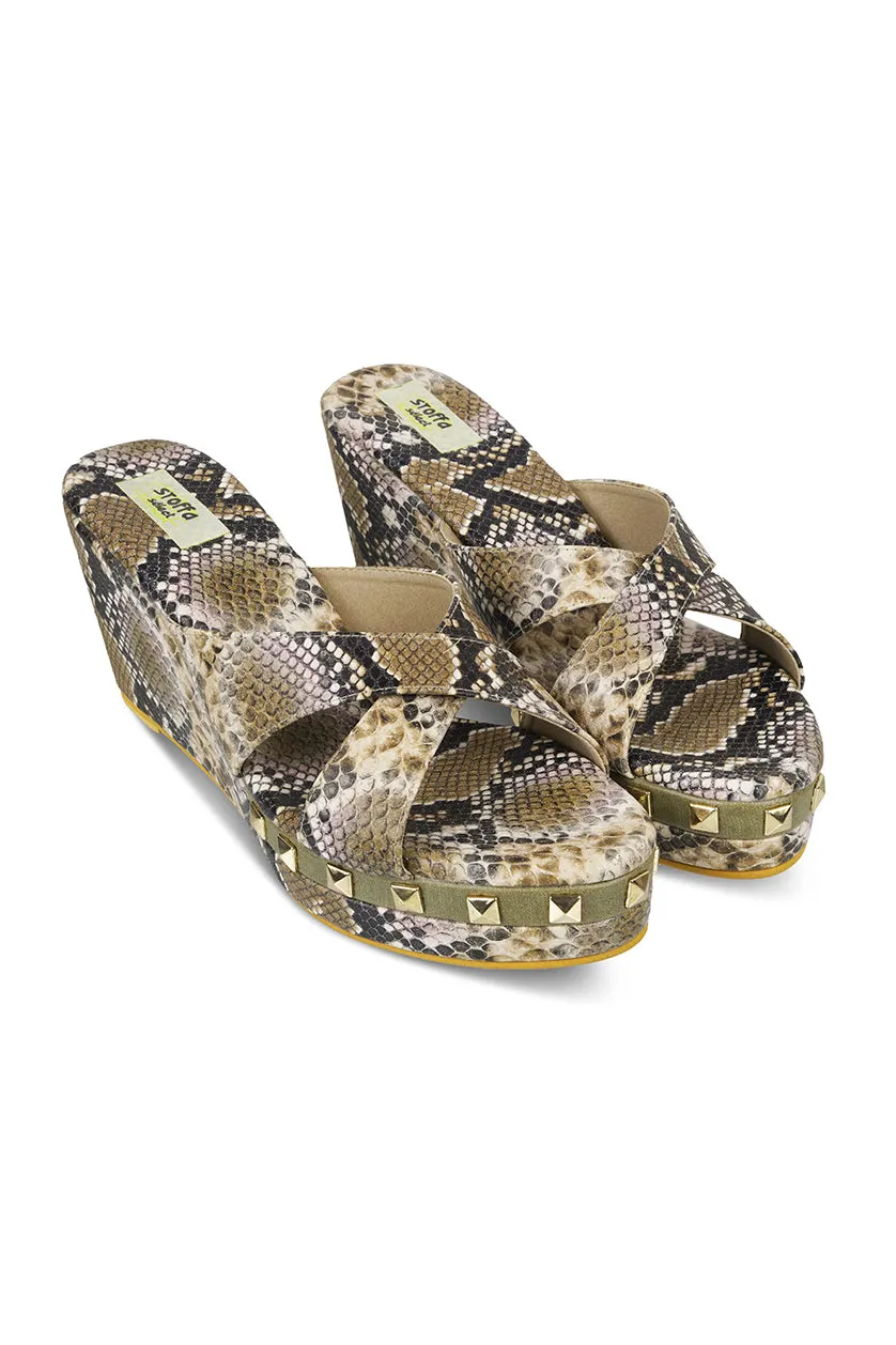 Skin Stud Classic Wedge Olive