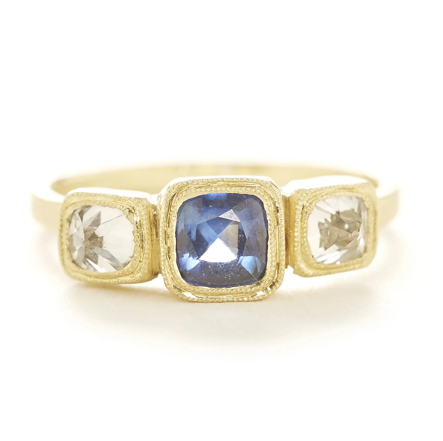 Something Blue Sapphire Diamond Ring