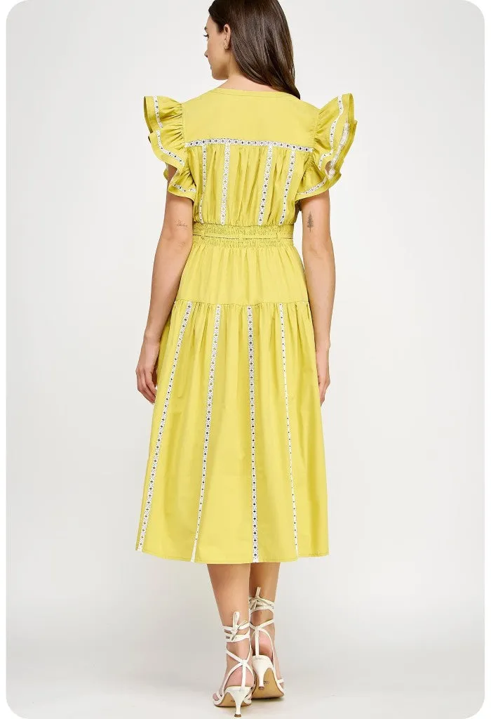 Sorrento Maxi Dress-Chartreuse