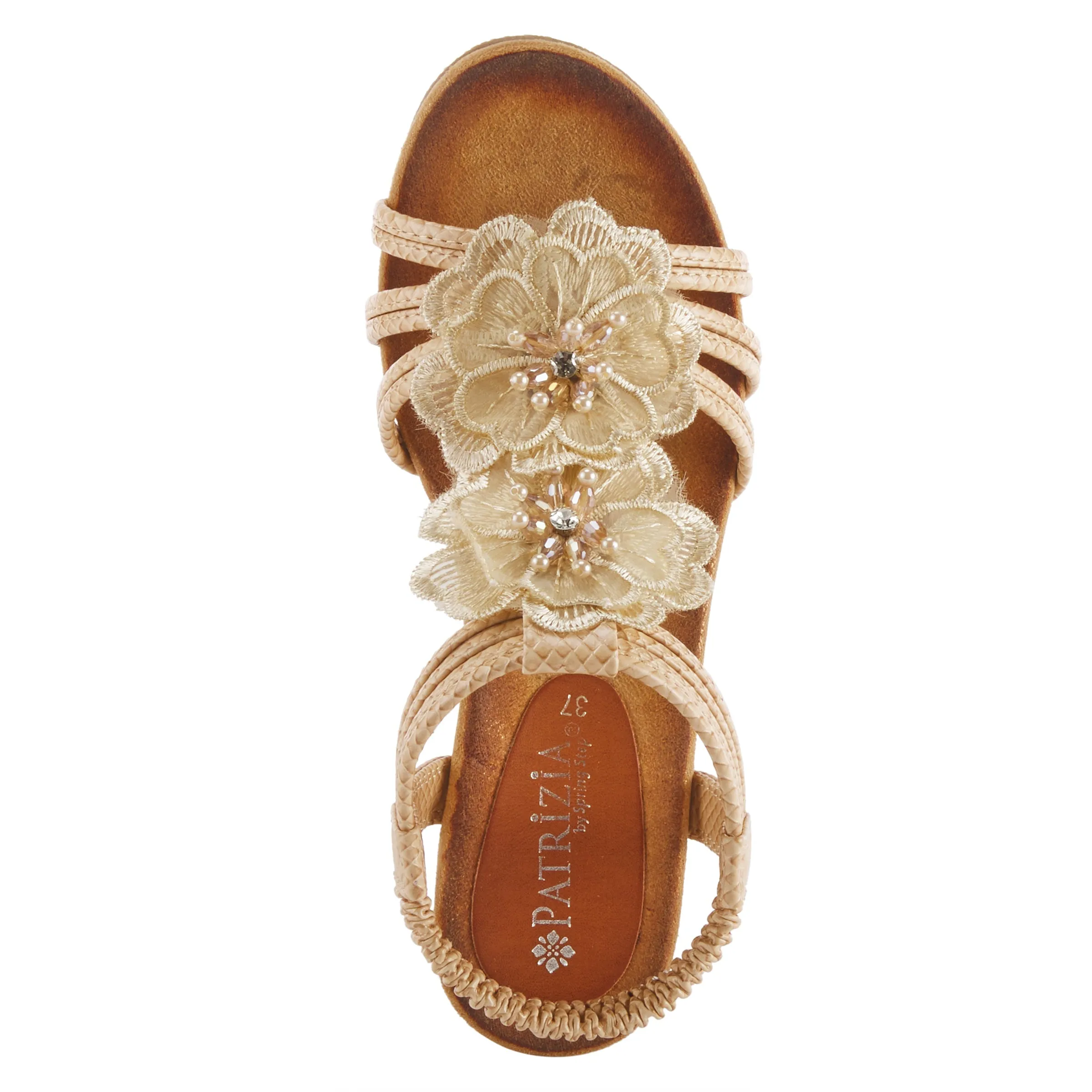Spring Step Shoes  Patrizia Flowering Sandal Women’s Vegan Leather 2.38" Wedge