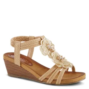 Spring Step Shoes  Patrizia Flowering Sandal Women’s Vegan Leather 2.38" Wedge