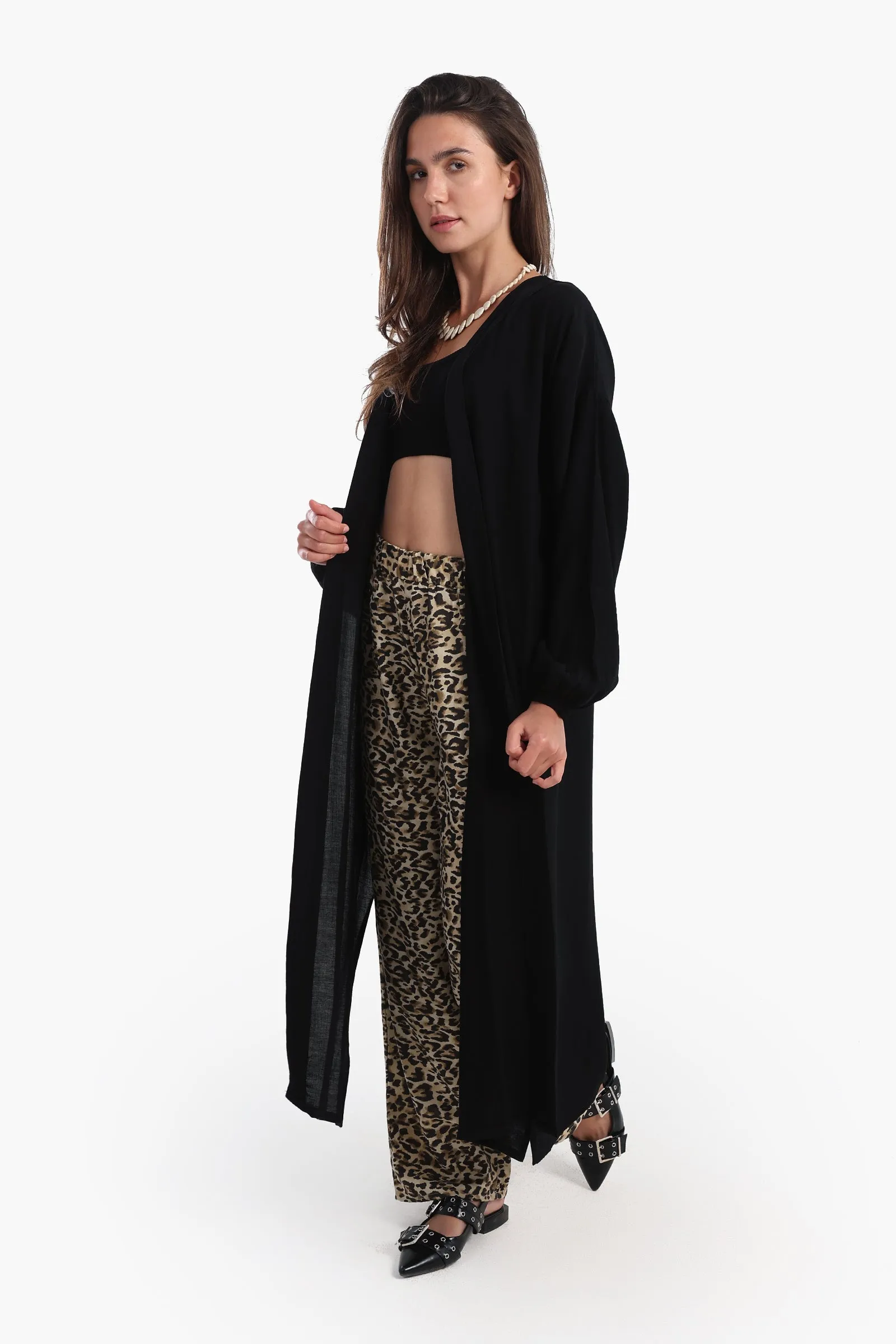 Summer Cardigan with Elastic Cuffs
