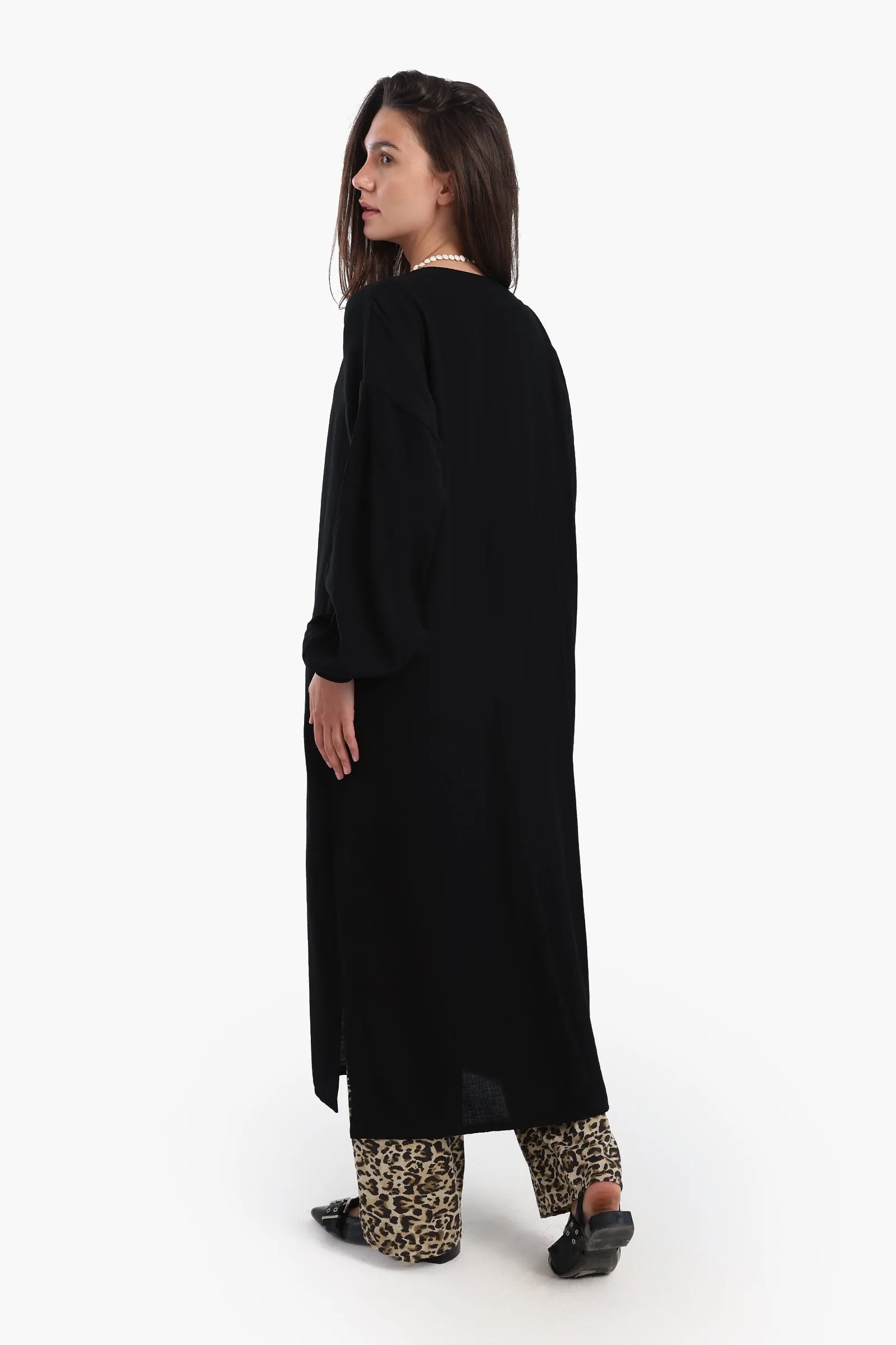 Summer Cardigan with Elastic Cuffs