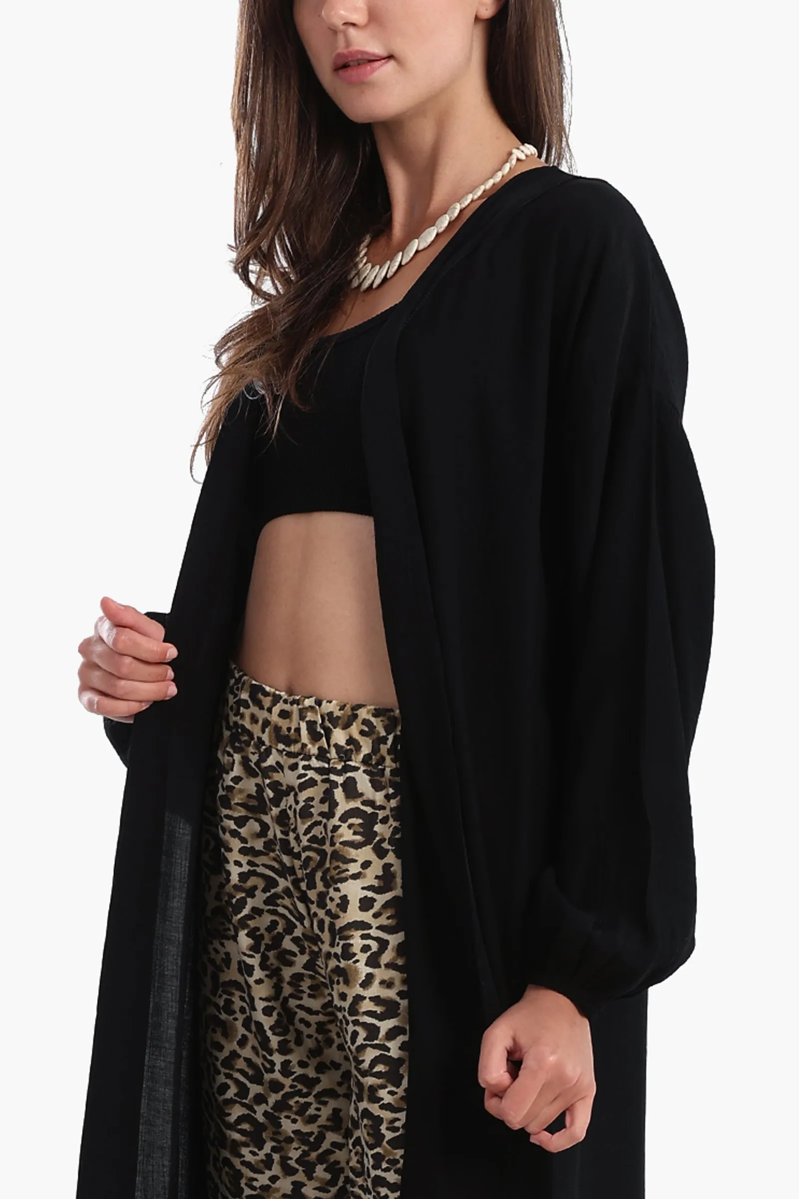 Summer Cardigan with Elastic Cuffs