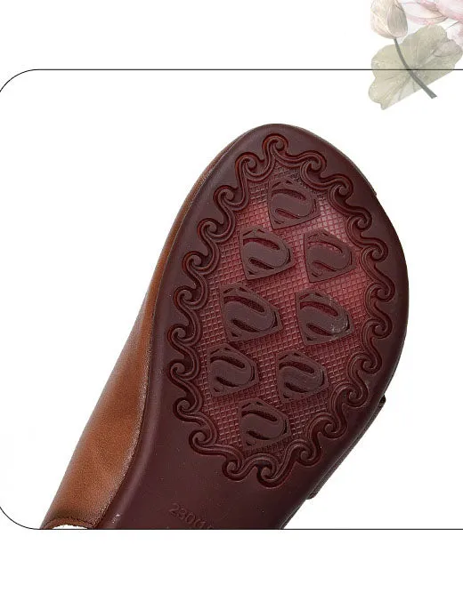Summer Cutout Comfortable Flat Sandals Slingback