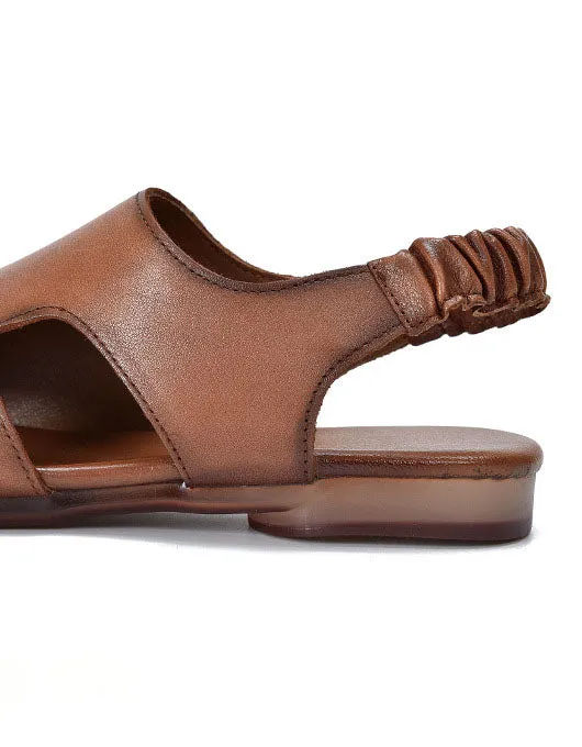 Summer Cutout Comfortable Flat Sandals Slingback
