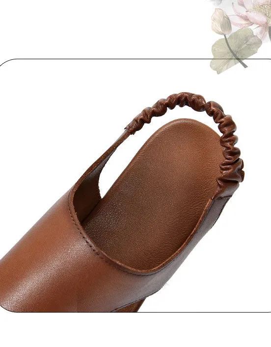 Summer Cutout Comfortable Flat Sandals Slingback