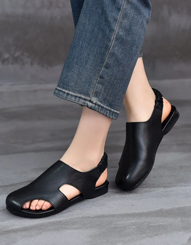 Summer Cutout Comfortable Flat Sandals Slingback