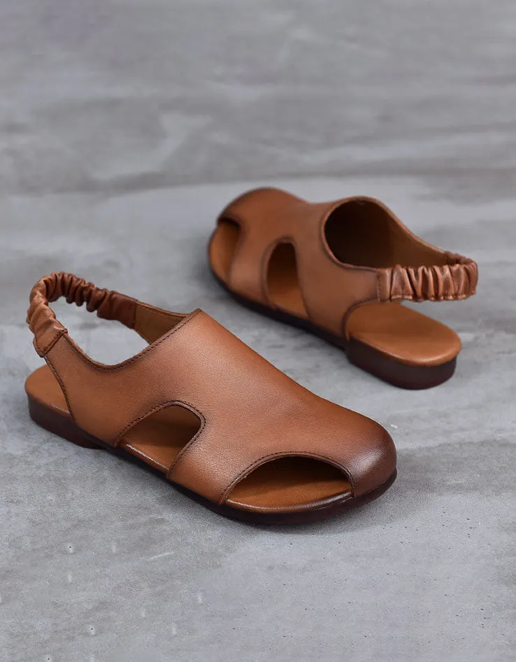 Summer Cutout Comfortable Flat Sandals Slingback
