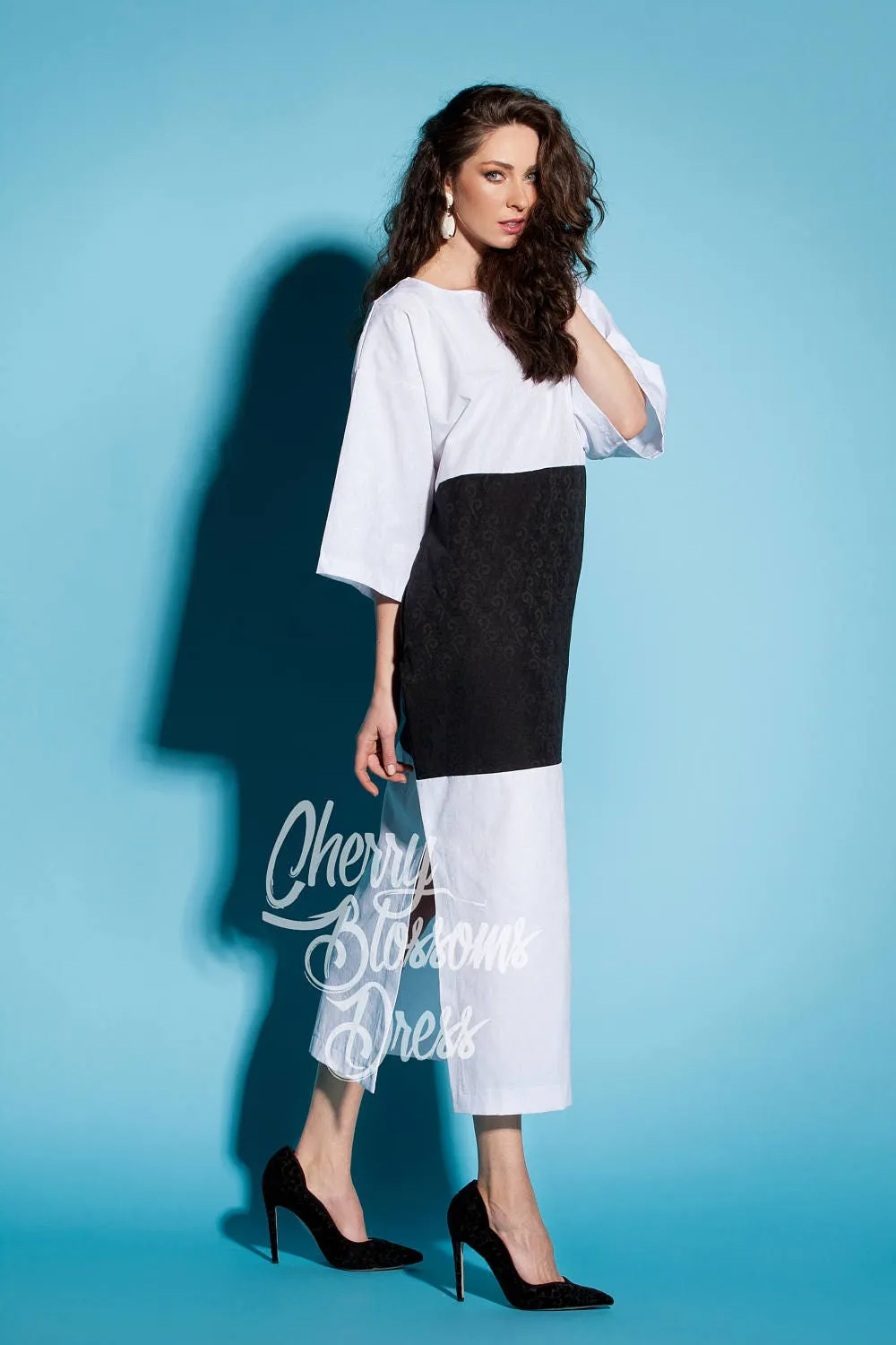 Summer Maxi Side Slit Dress, 054.158