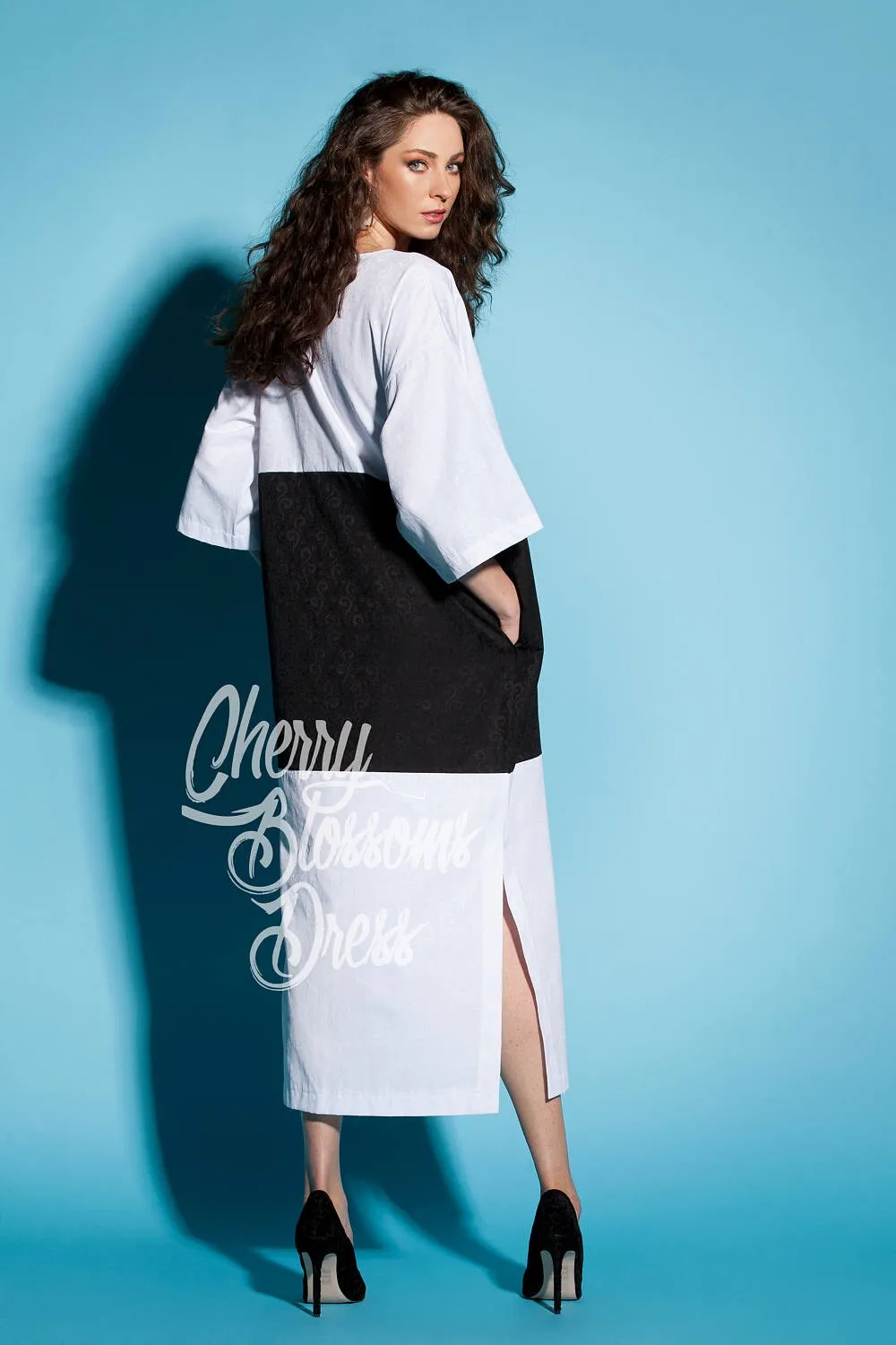 Summer Maxi Side Slit Dress, 054.158