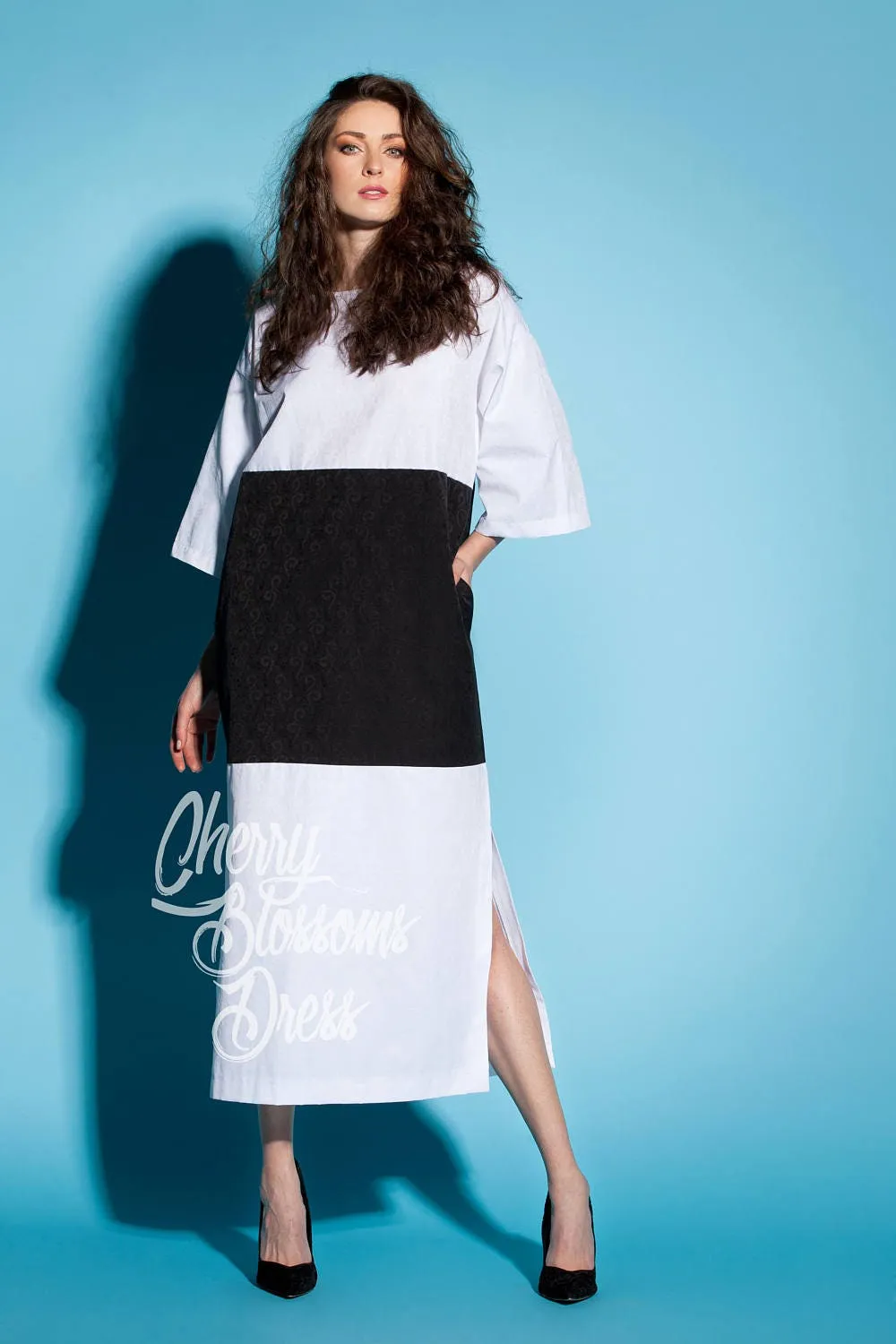 Summer Maxi Side Slit Dress, 054.158