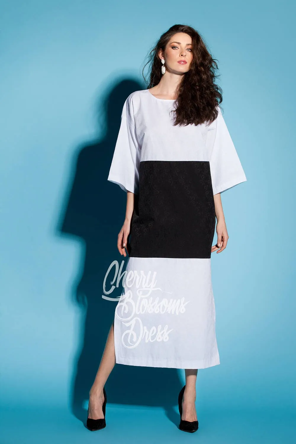Summer Maxi Side Slit Dress, 054.158