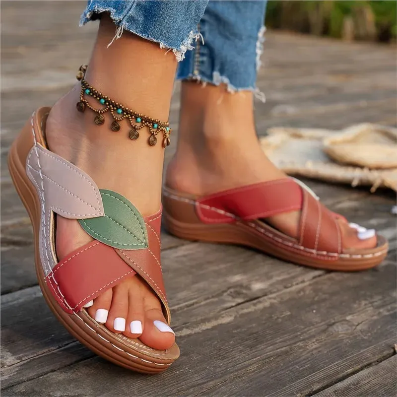 Summer Women's Sandals – Wedge Party Slides & Non-Slip Footwear | Stylish Ladies Slippers for Women