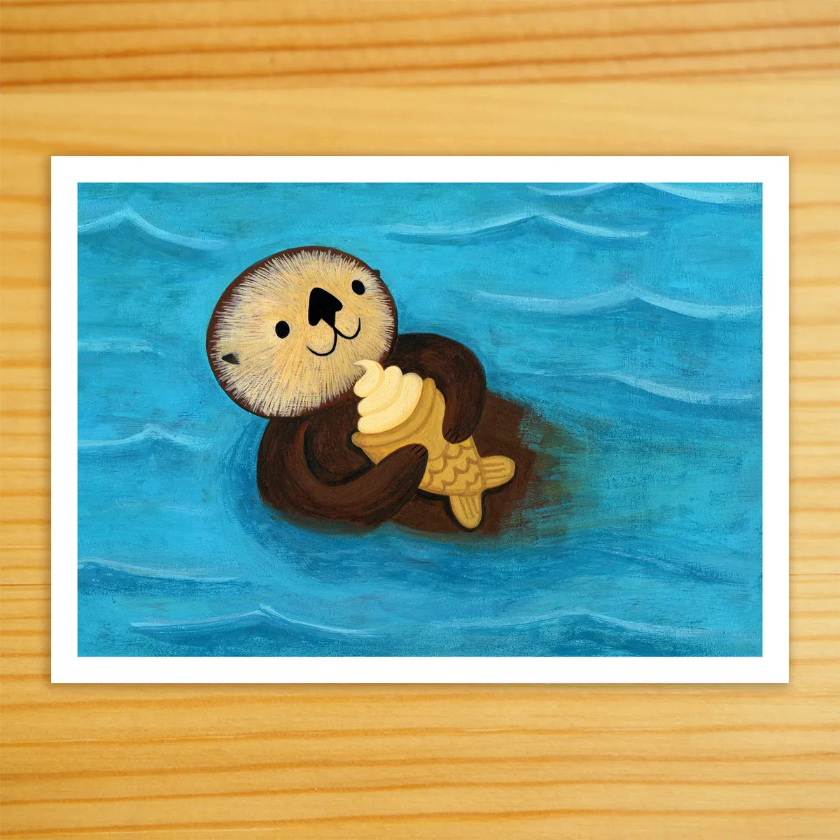 Sweet Sea Otter - 5x7 Print