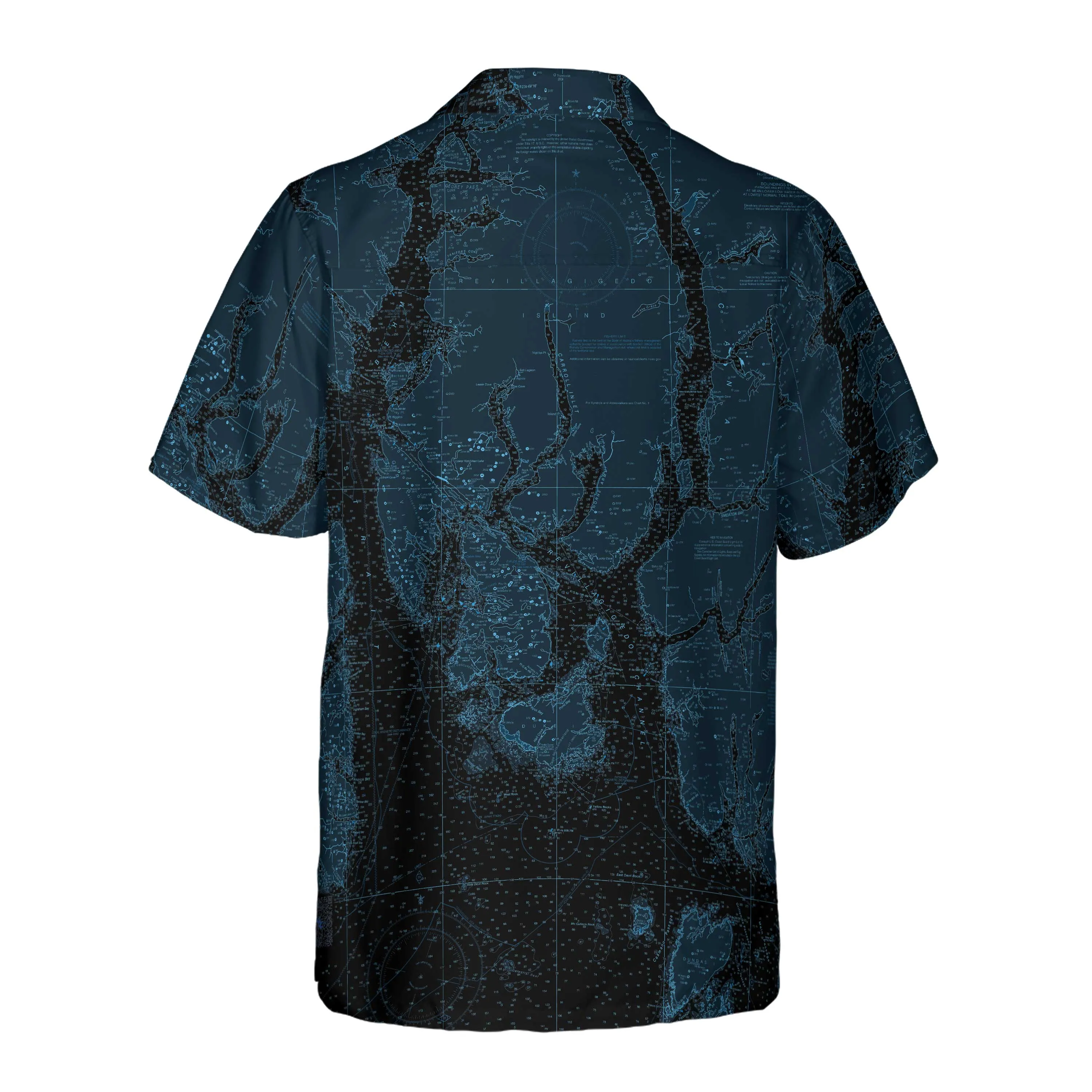 The CAC Midnight Blue Coconut Button Camp Shirt