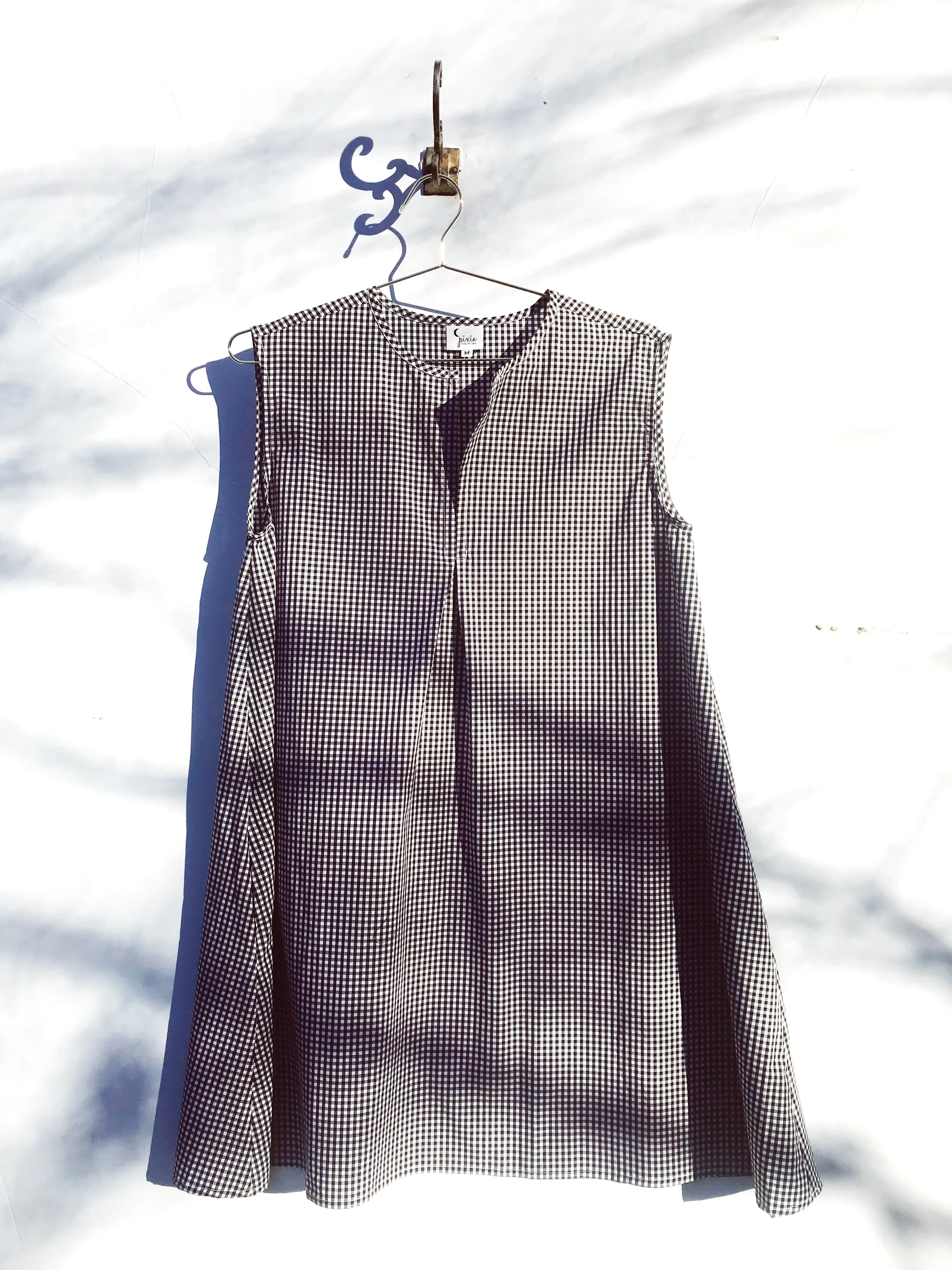 The Milton Dress in Black and White Gingham