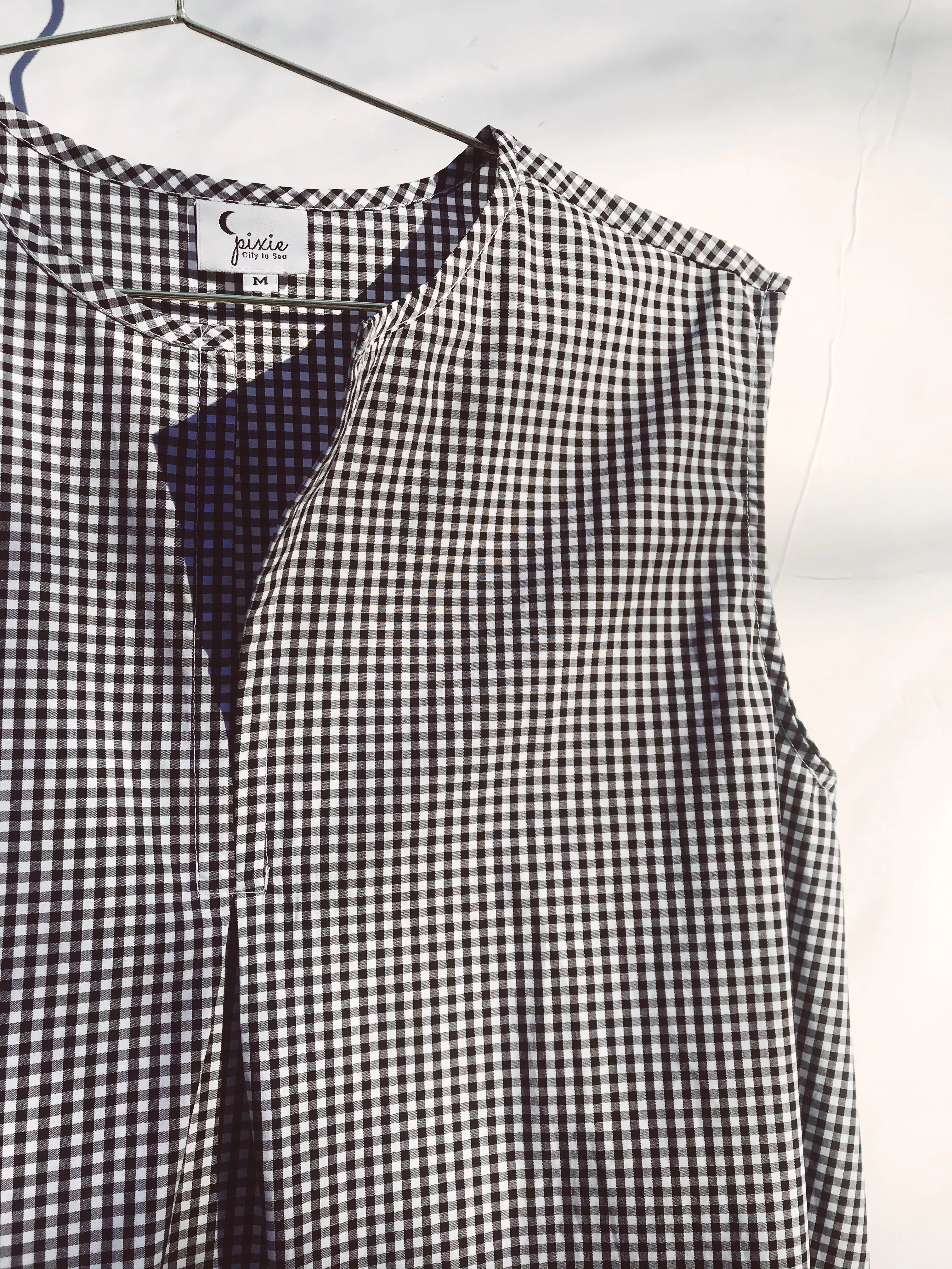 The Milton Dress in Black and White Gingham