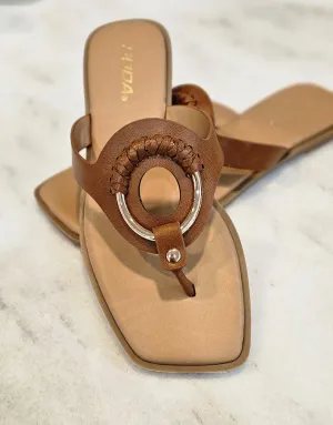 The Tan Braided Sandal