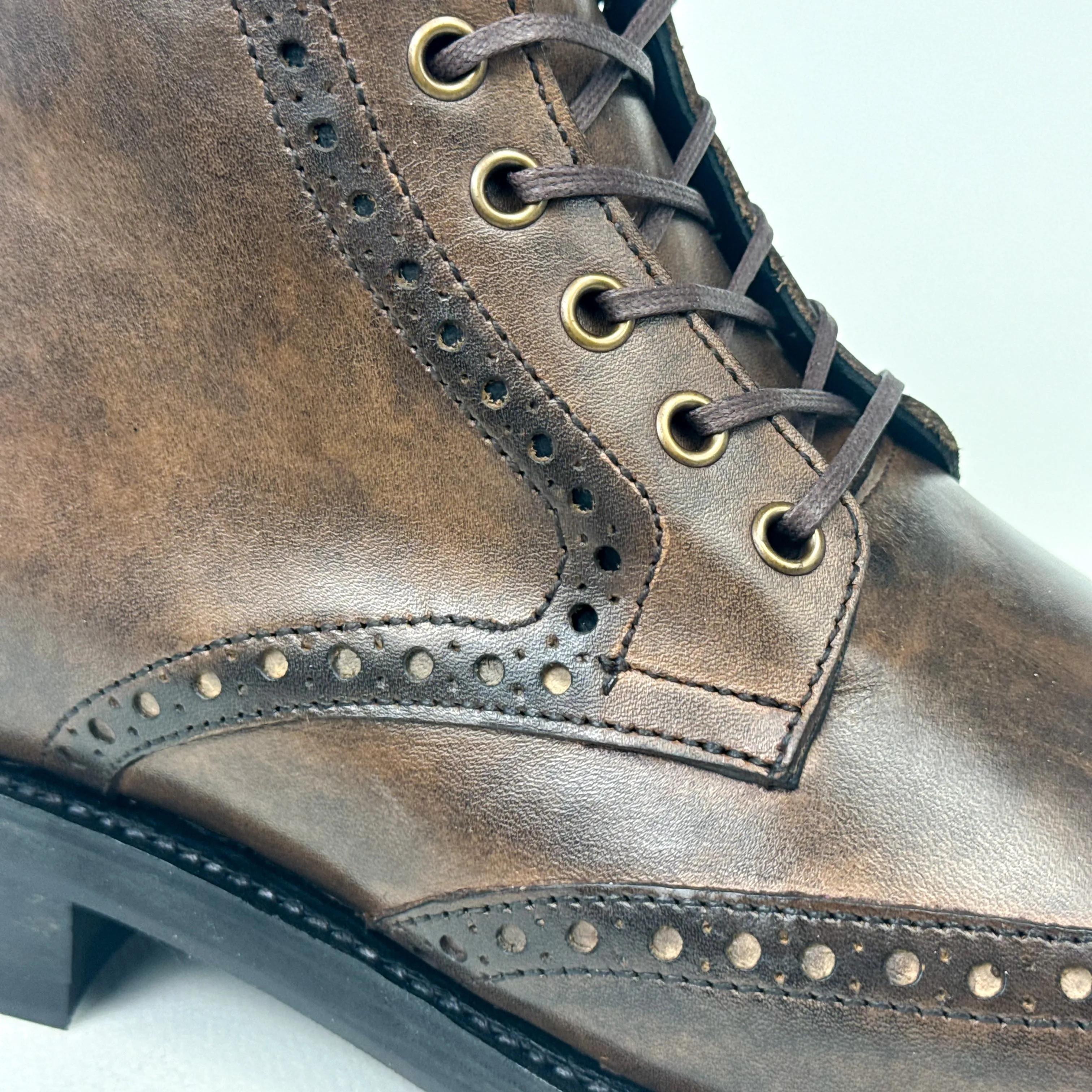 The Wingtip Boot-Hand Patina (Goodyear Welted)