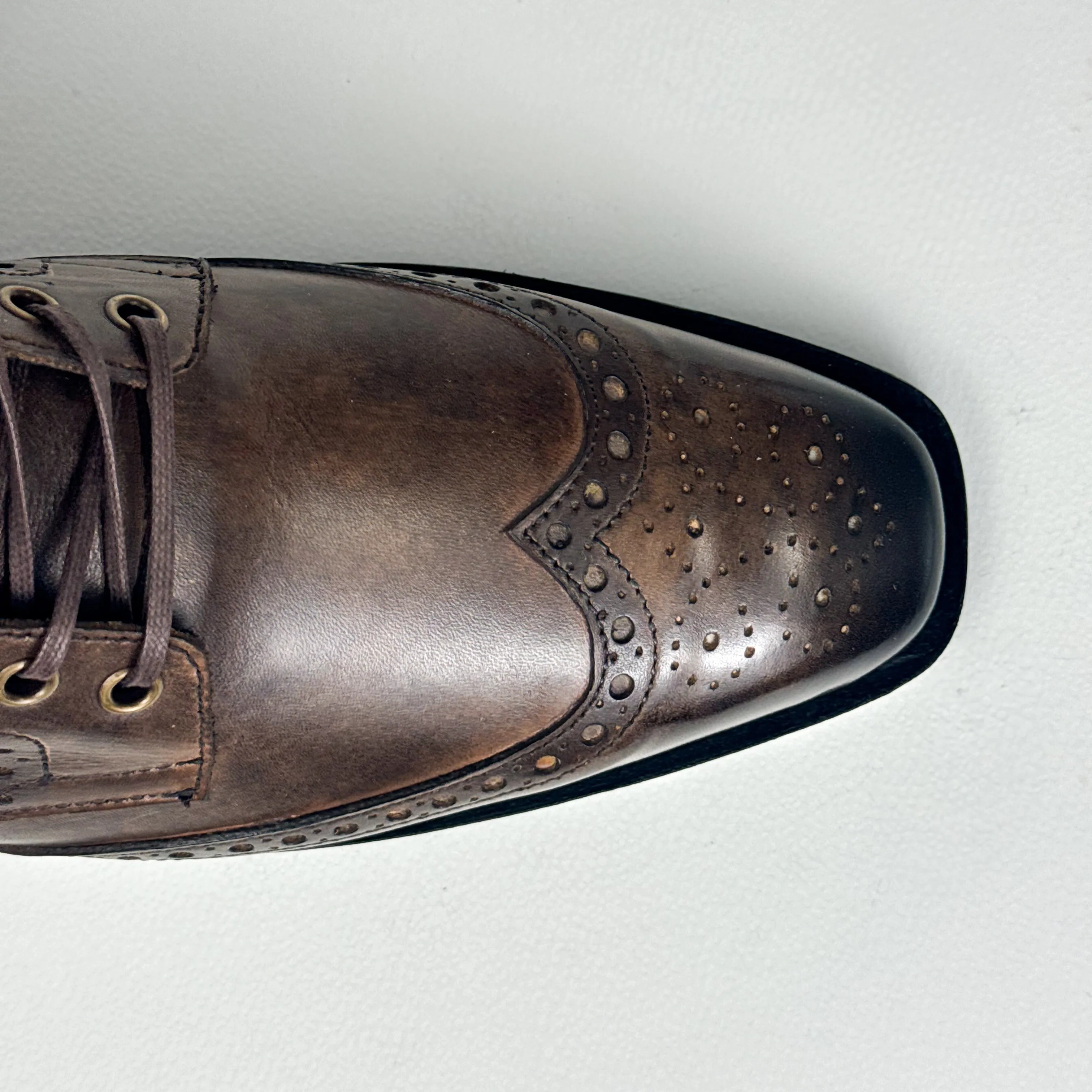 The Wingtip Boot-Hand Patina (Goodyear Welted)