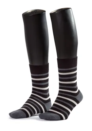Thin Stripes Design Men Bamboo Socks