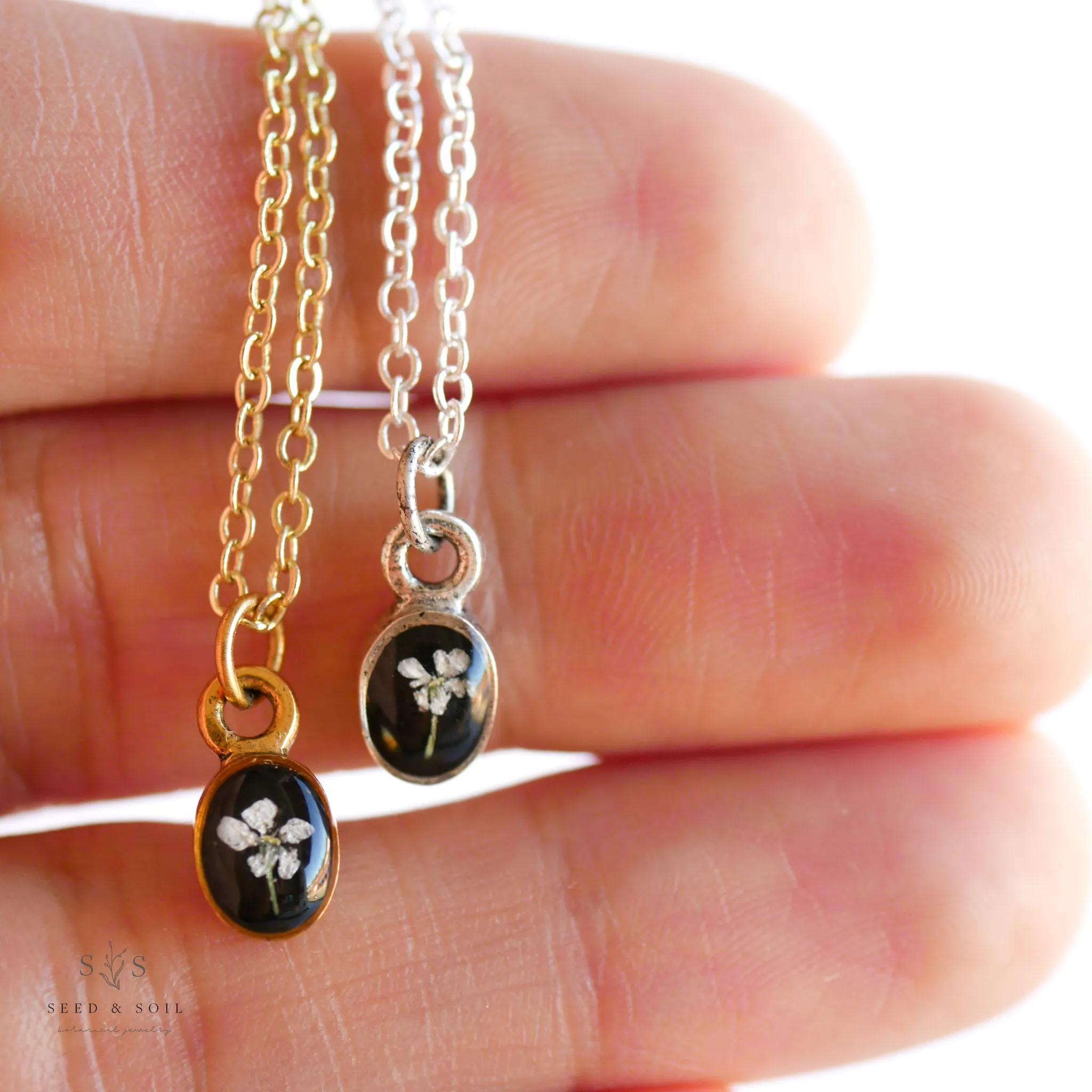 Tiny Oval Necklace