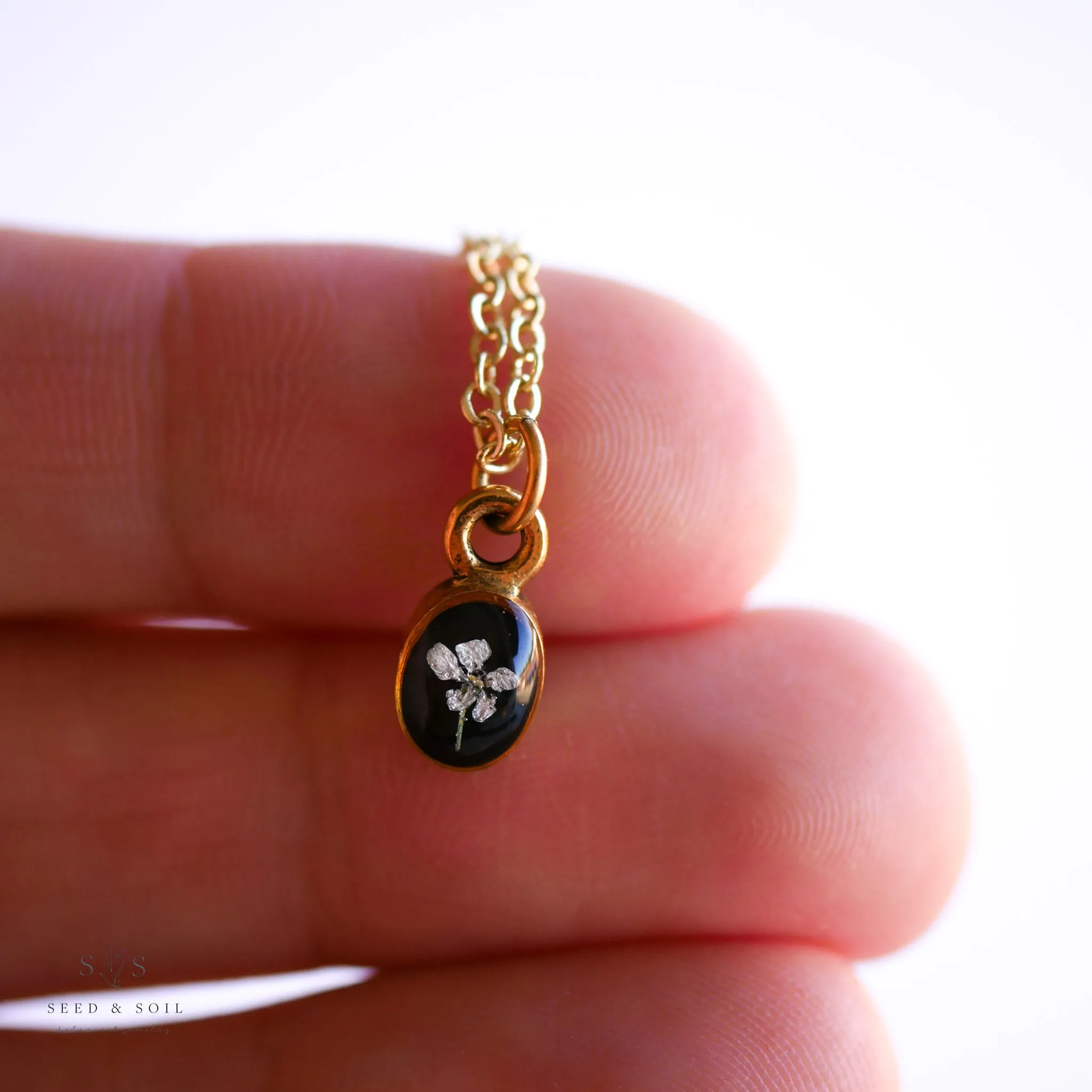 Tiny Oval Necklace
