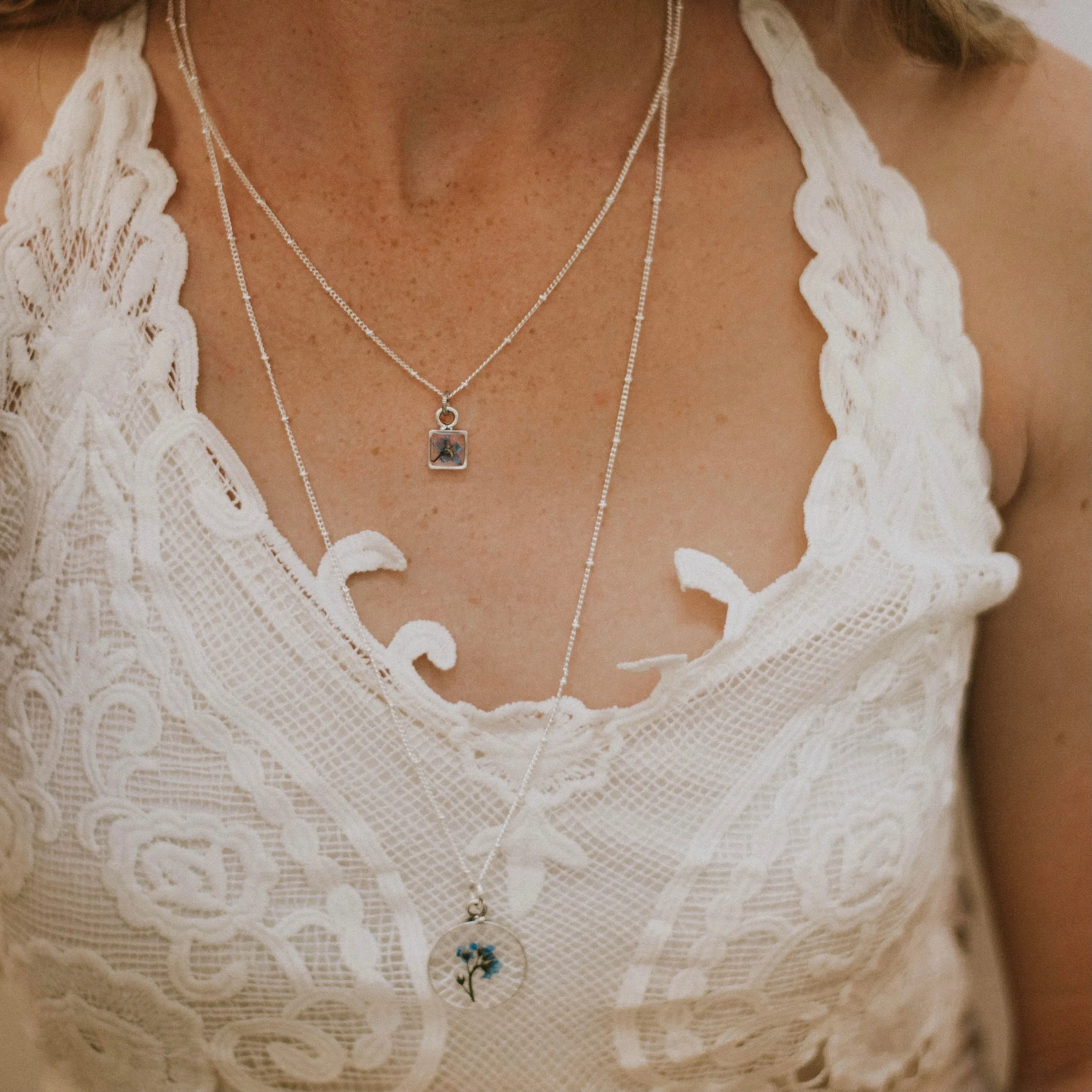 Tiny Square Pendant