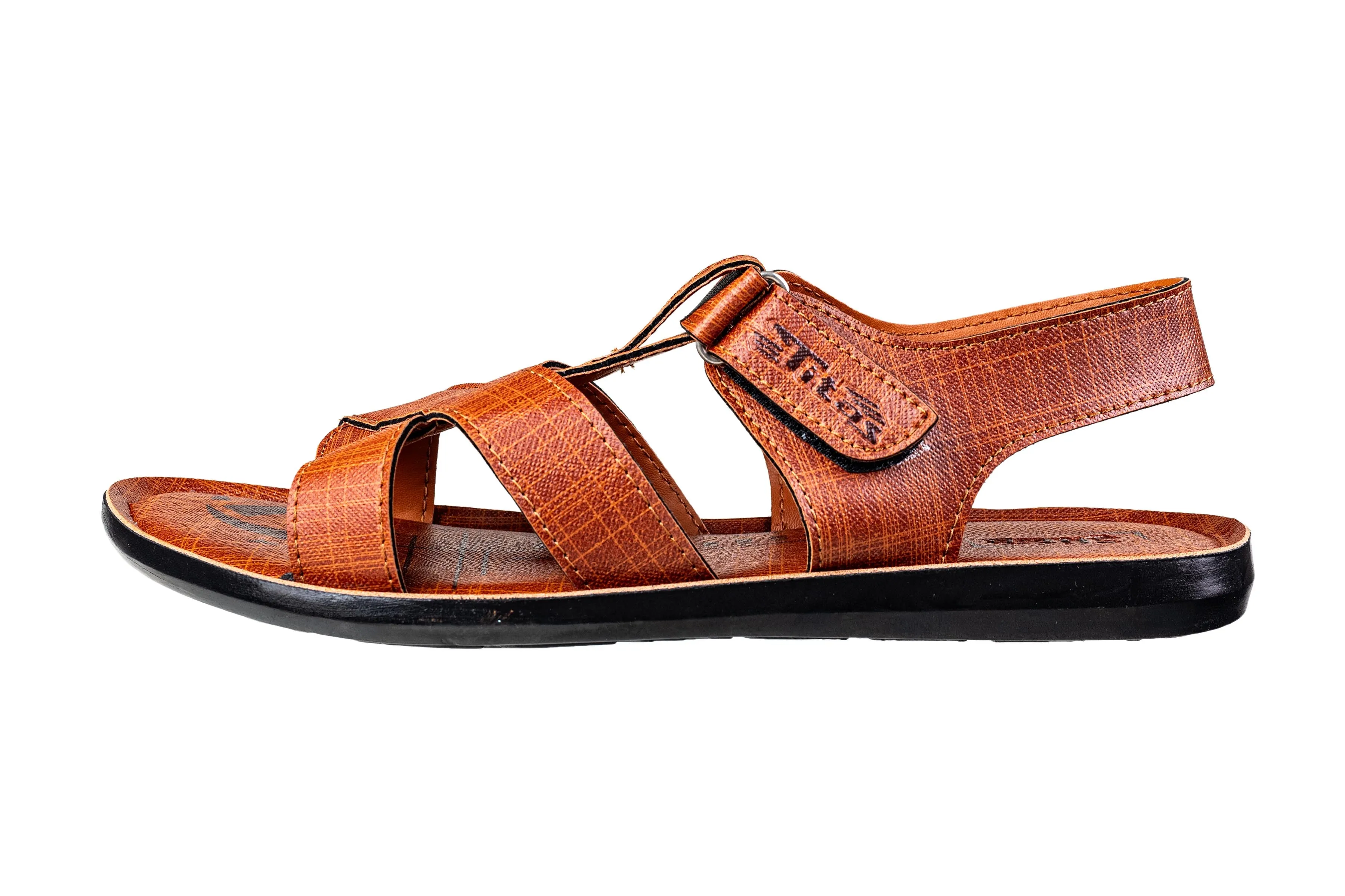 Titas Gents Tan Sandal PU