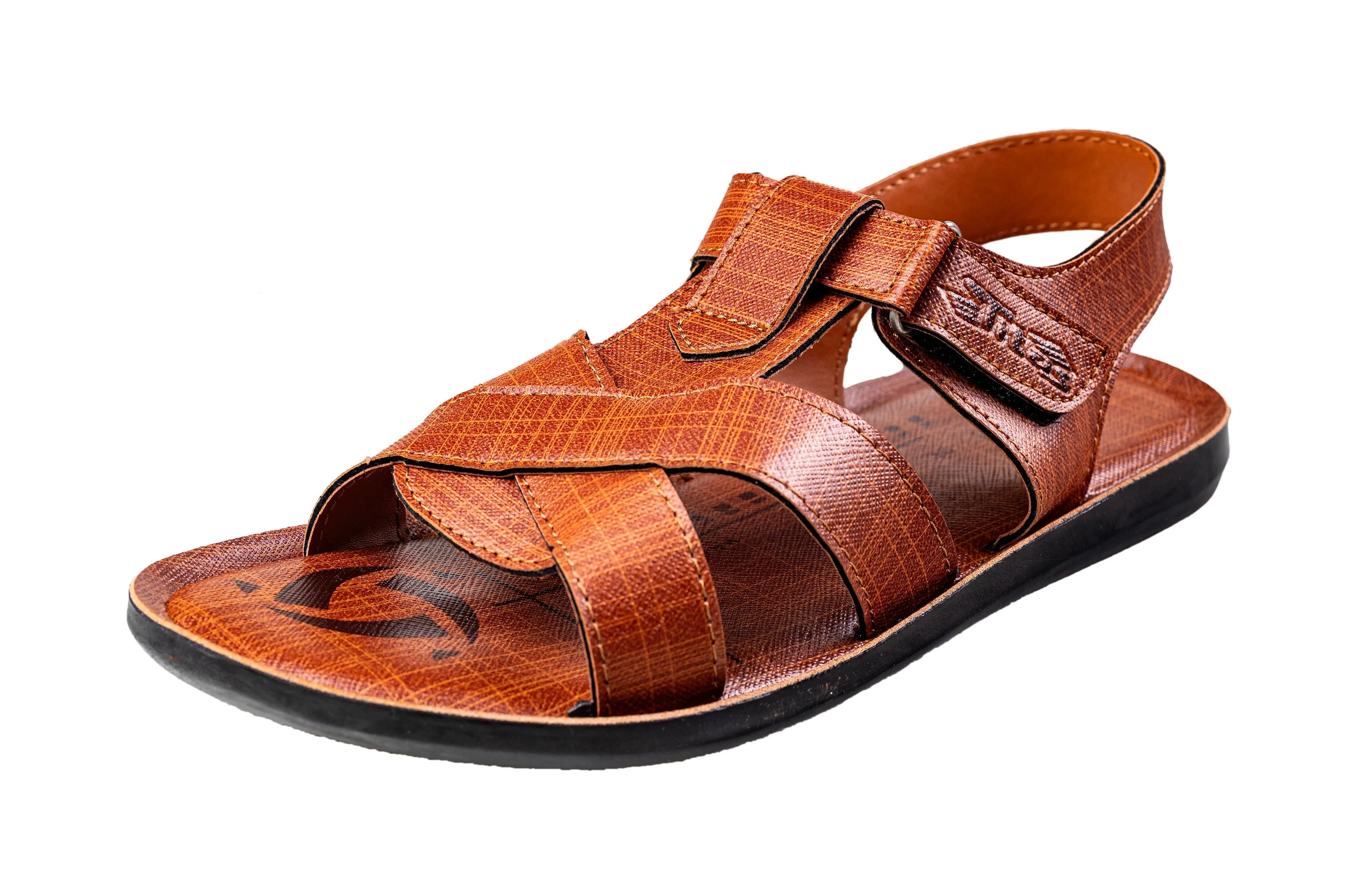 Titas Gents Tan Sandal PU