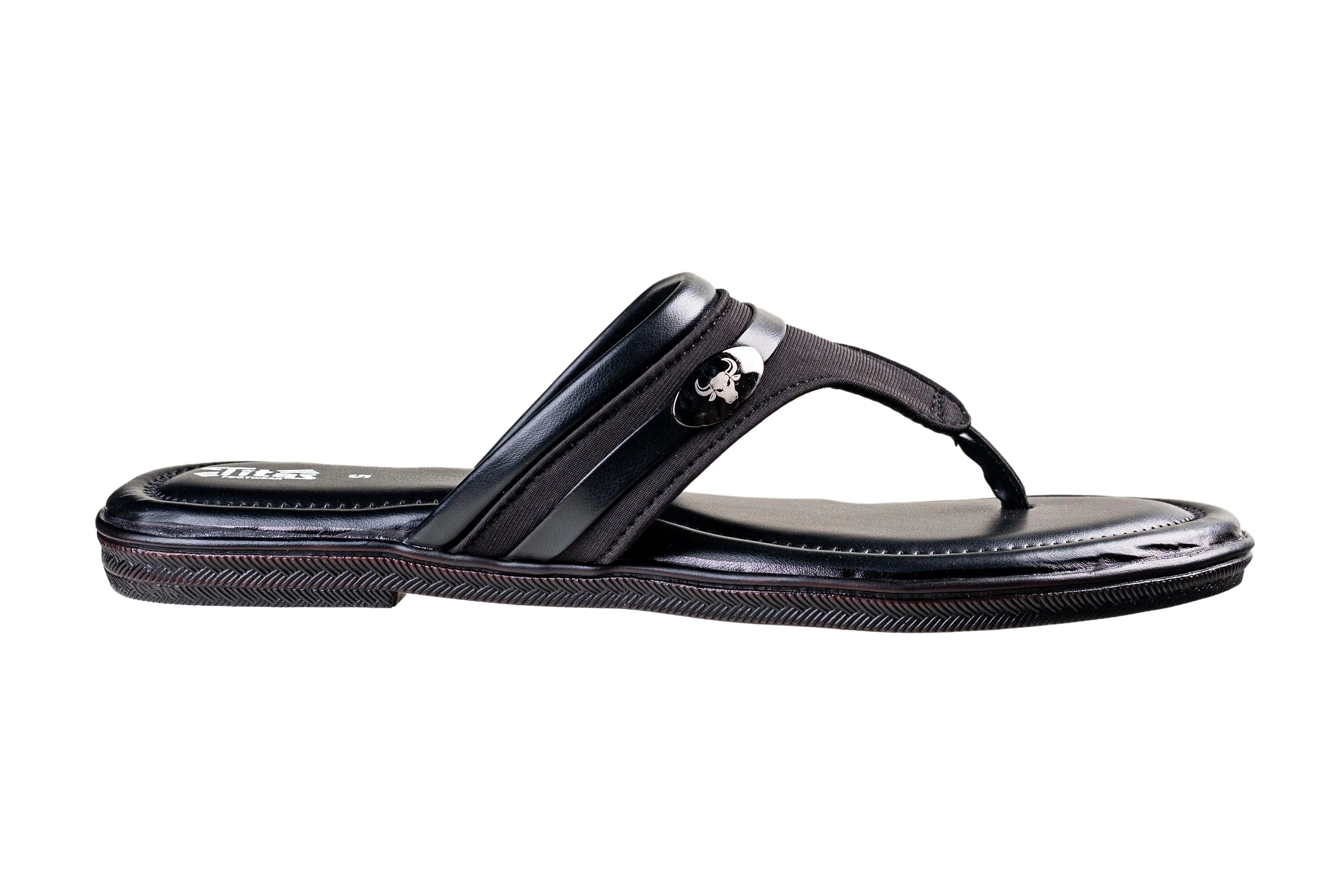 Titas Ladies Black Chappal (Cs C 230824)