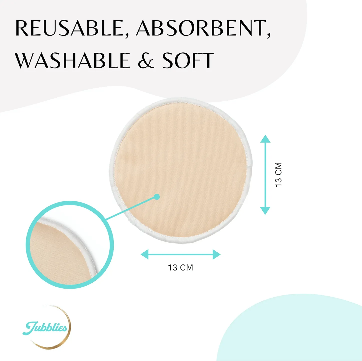 Trial Pack - reusable nursing breast pads (strictly one pack per order)