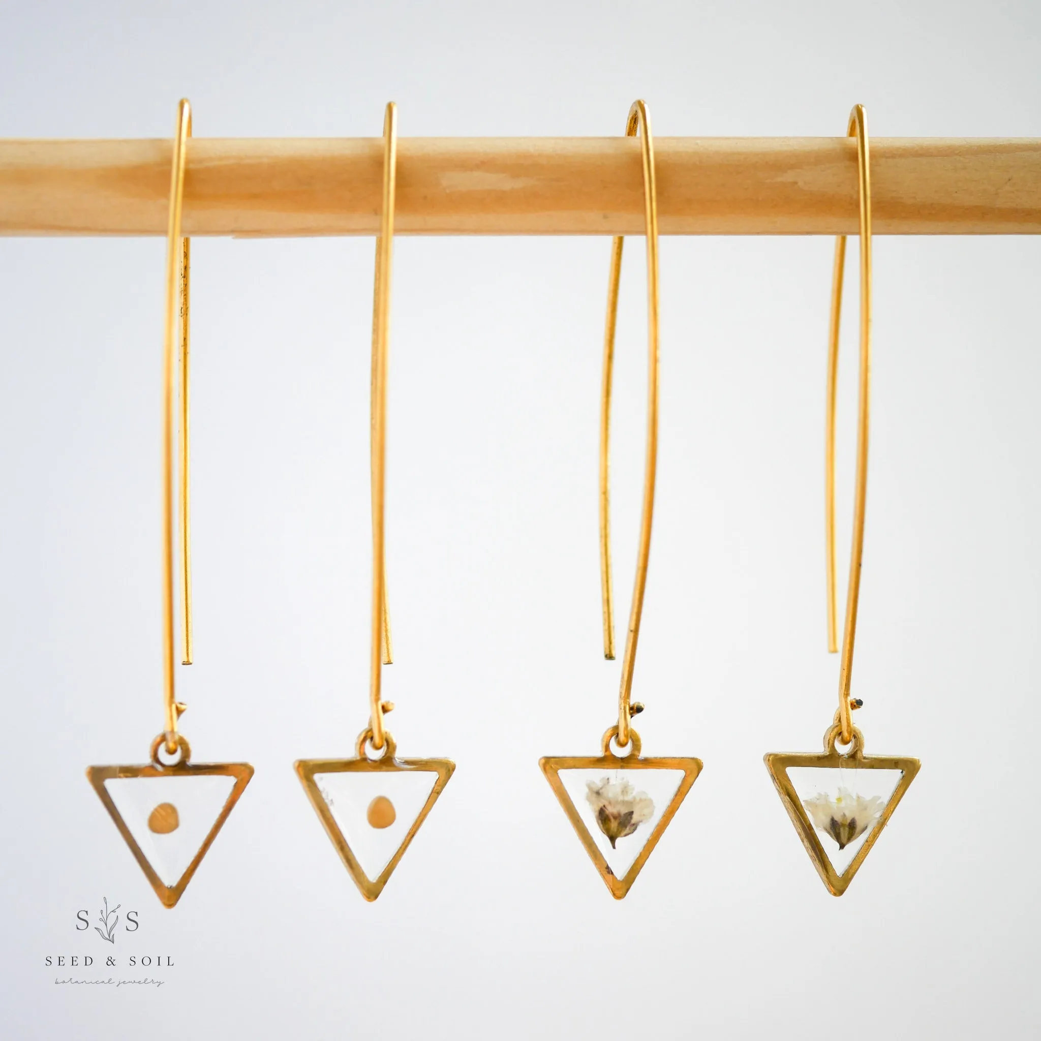 Triangle Threader Earrings