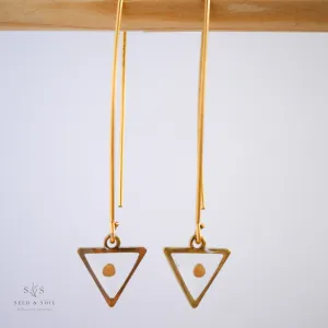 Triangle Threader Earrings