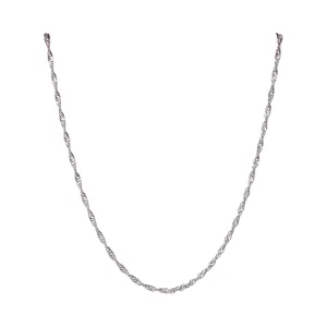 Twisted Rope Chain Choker in Silver