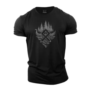 Viking Boat Cotton T-shirt