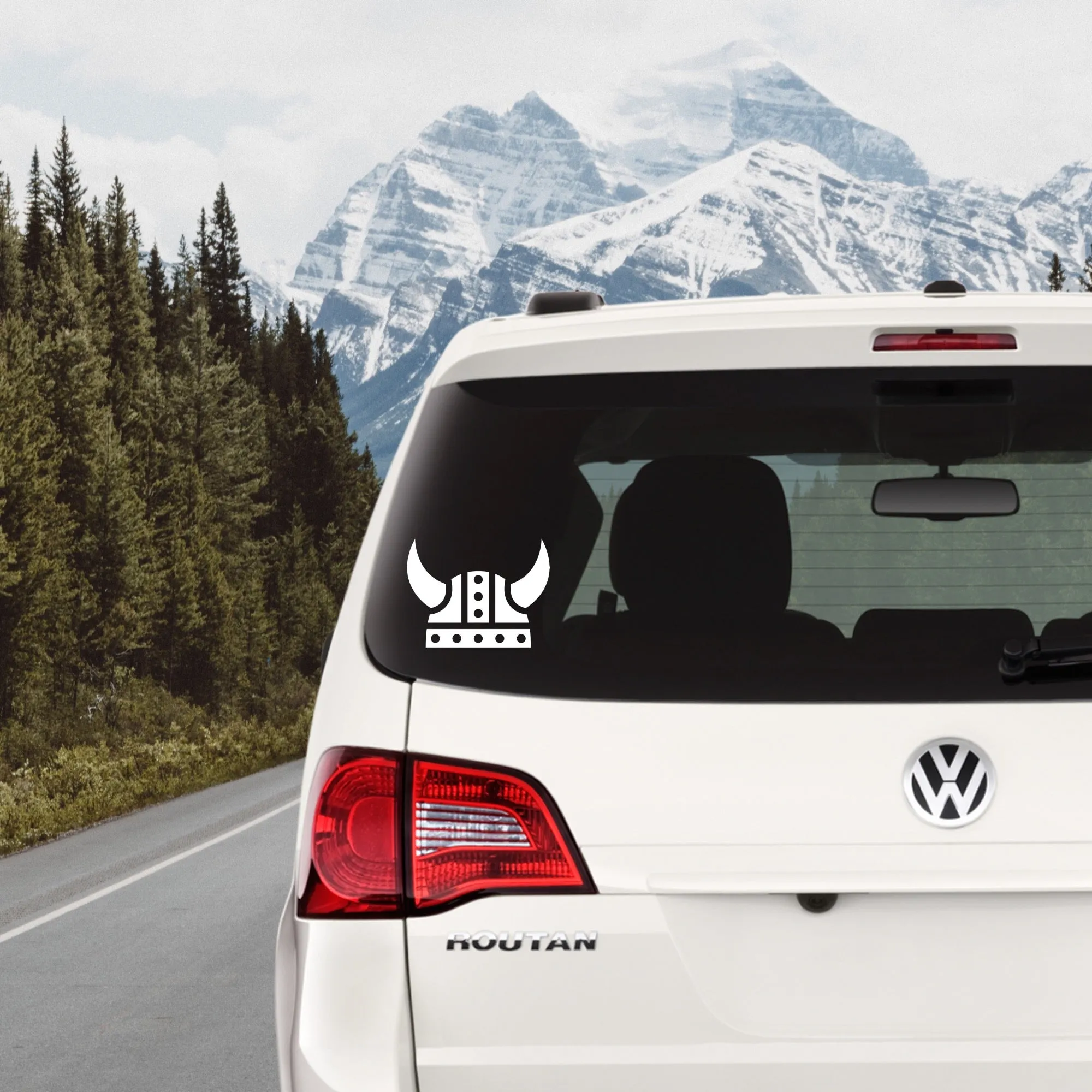 Viking Helmet Vinyl Decal