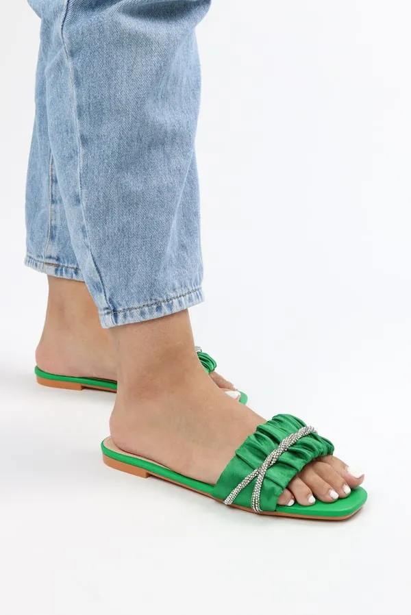 Viny - Women's Satin Bling Flats