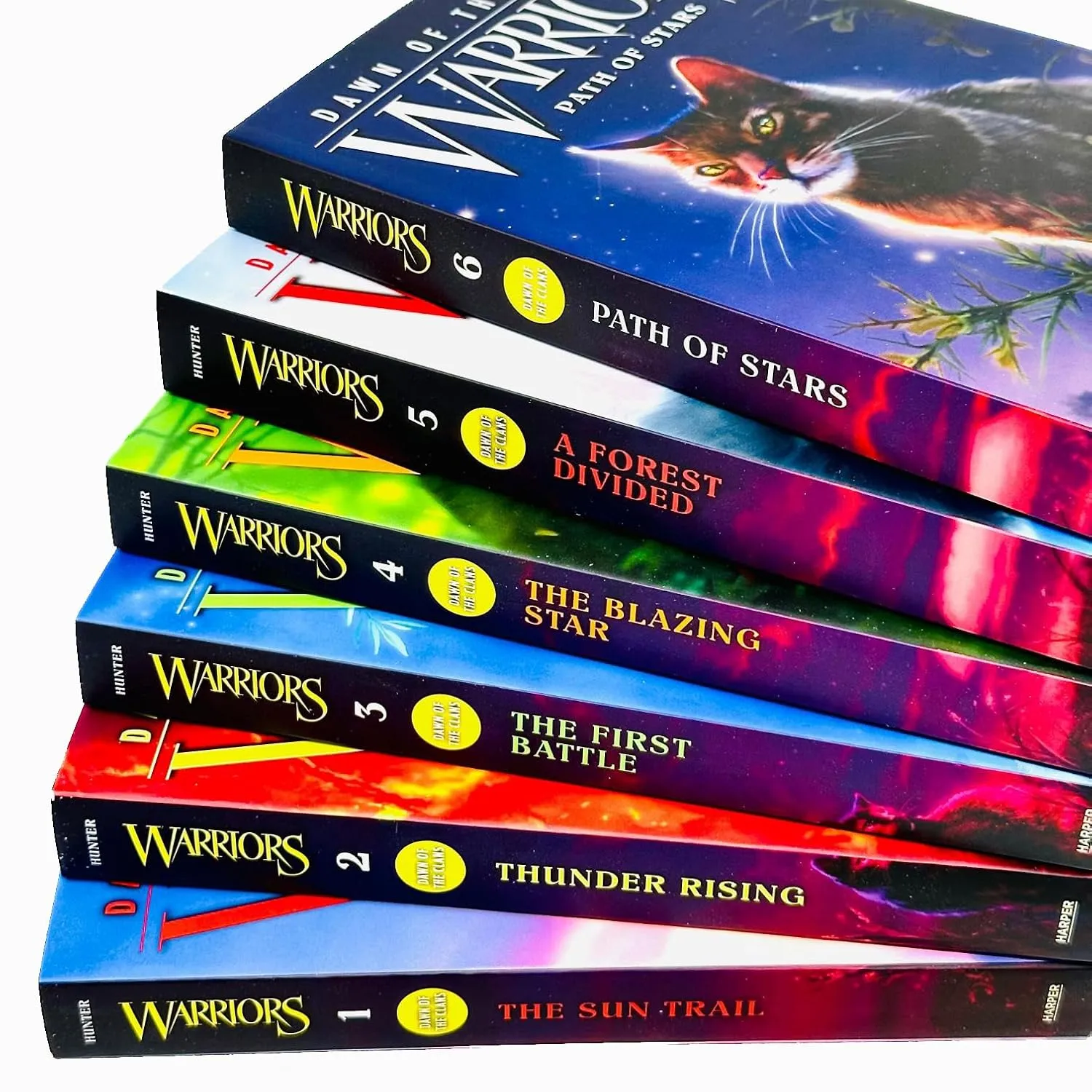 Warriors Cats Dawn of The Clans Prequel Book 1-6 Series 6 Books Collection Set By Erin Hunter